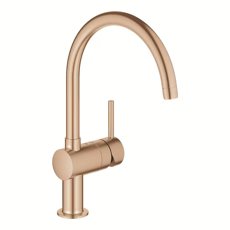 Grohe Minta miješalica za sudoper s visokim C-izljevom u izvedbi brušeni Warm Sunset