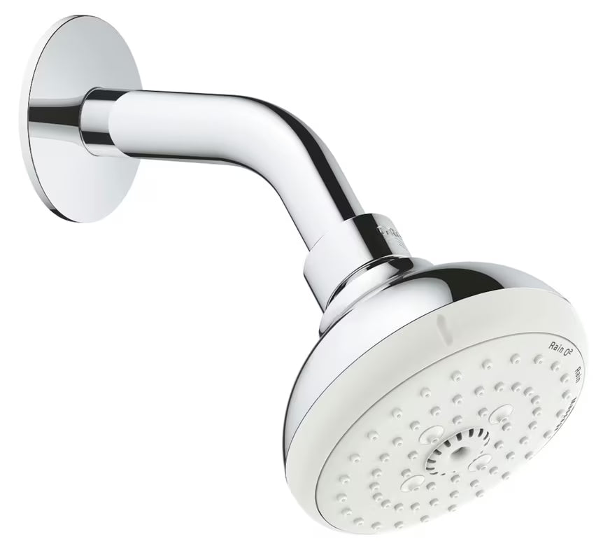 Grohe New Tempesta Classic nadglavni tuš uključuje nosač nadglavnog tuša u kromiranoj izvedbi