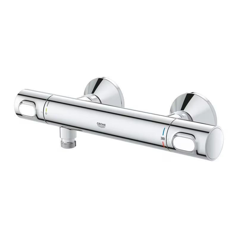 Termostatska zidna miješalica za tuš Grohe Precision Flow u krom izvedbi sa SafeStop i EcoJoy