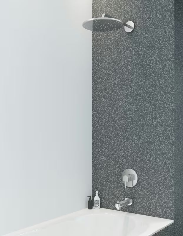 Kromirana nadglavni tuš Grohe Rainshower 310 Mono, uključujući zidni nosač tuša