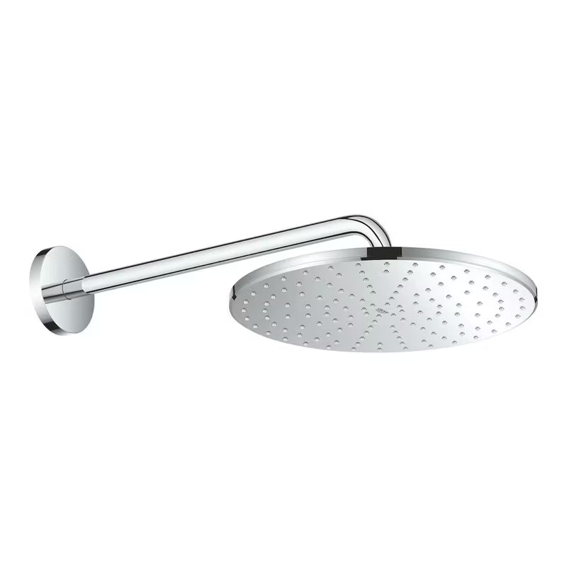 Grohe Rainshower Mono nadglavni tuš uključuje nosač nadglavnog tuša u krom izvedbi promjera 31 cm.
