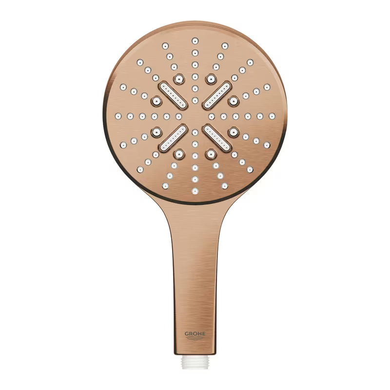 Ručni tuš Grohe Rainshower smartactive 130 u završnoj obradi brushed warm sunset s tipkom SmartTip