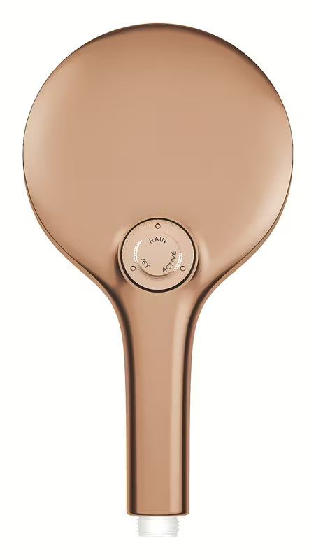 Ručni tuš Grohe Rainshower smartactive 130 u završnoj obradi brushed warm sunset s tipkom SmartTip