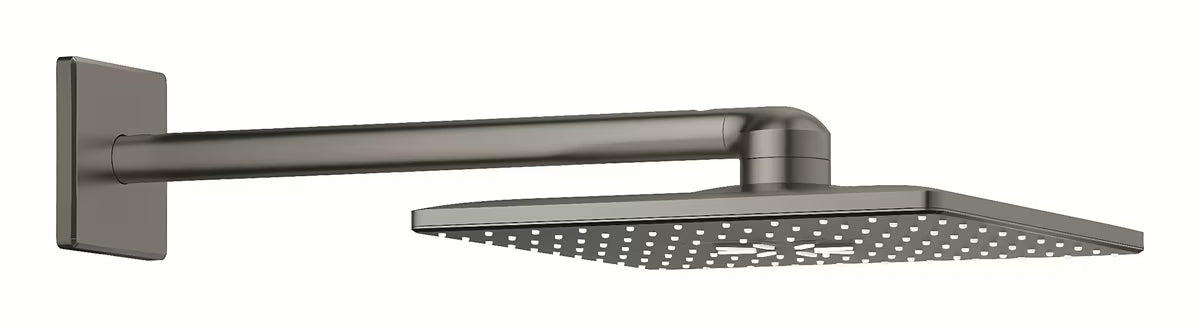 Nadglavni tuš Grohe Rainshower smartactive Cube s tuš krakom u obradi četkani hard graphite