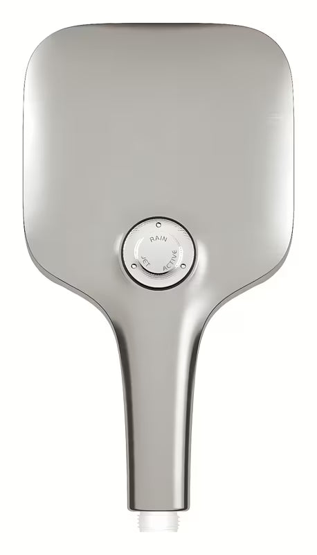 Ručna tuš slušalica Grohe Rainshower 130 SmartActive Cube u obradi supersteel s tri vrste mlaza.