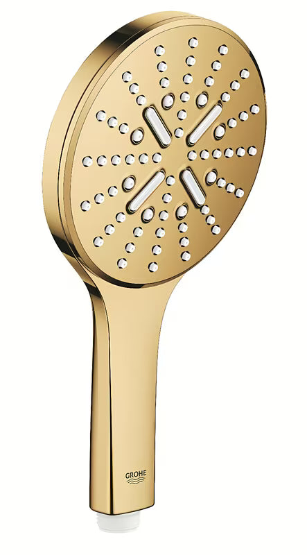 Ručni tuš Grohe Rainshower 130 SmartActive u izvedbi cool sunrise s tri vrste mlaza