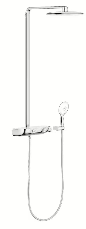 Grohe Rainshower smartcontrol tuš sustav s termostatskom miješalicom i nadglavnim tušem 360 mm u bijeloj boji