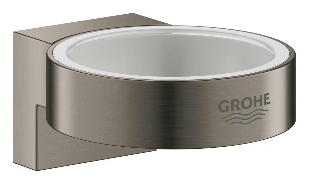 Zidni držač čaša Grohe Selection bez čaše u izvedbi brušeni hard graphite