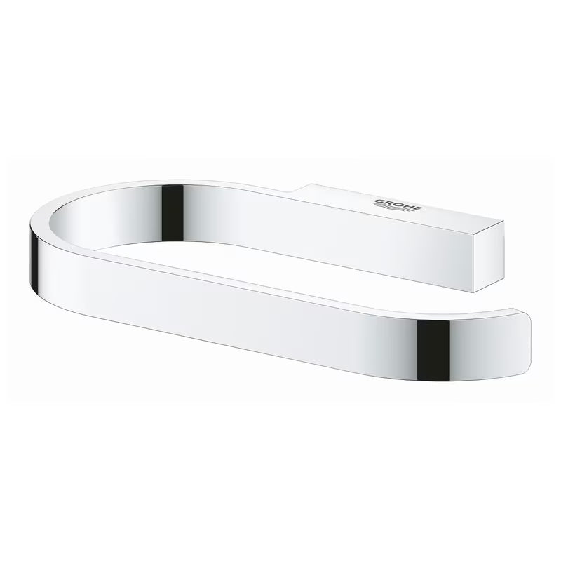 Kromirani držač toaletnog papira Grohe Selection bez poklopca sa skrivenim zidnim pričvršćenjem.