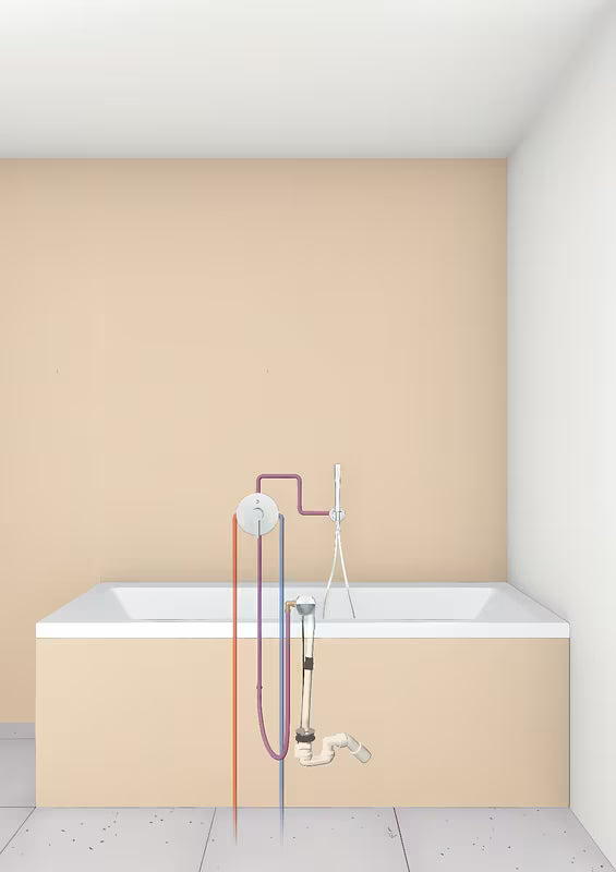 Kromirana ručna tuš slušalica Grohe Sena Stick s jednim mlazom i tehnologijom Grohe DreamSpray