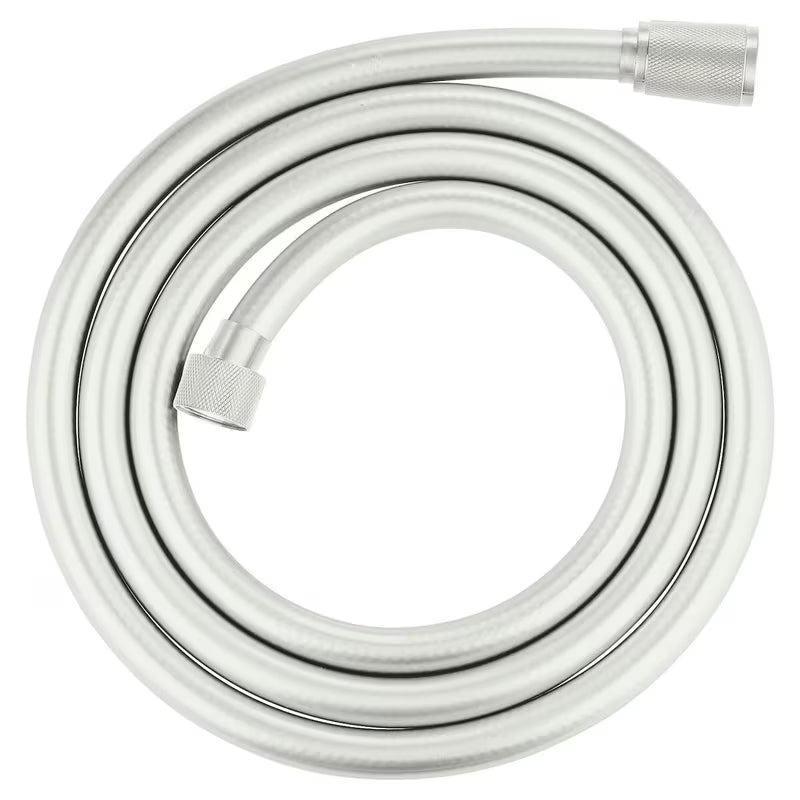 Tuš crijevo Grohe Silverflex u izvedbi Supersteel sa zakretnim konusom Twistfree i zaštitom AntiFold.
