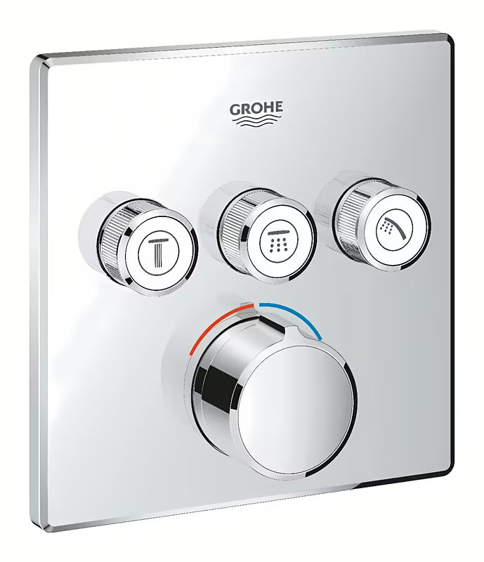 Podžbukna miješalica za tuš Grohe Smart Control u krom izvedbi s upravljanjem tipkom