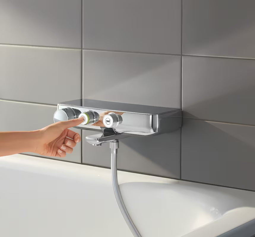Kromirana termostatska miješalica za kadu Grohe Grohtherm smartcontrol pro s prebacivanjem između kade i tuša