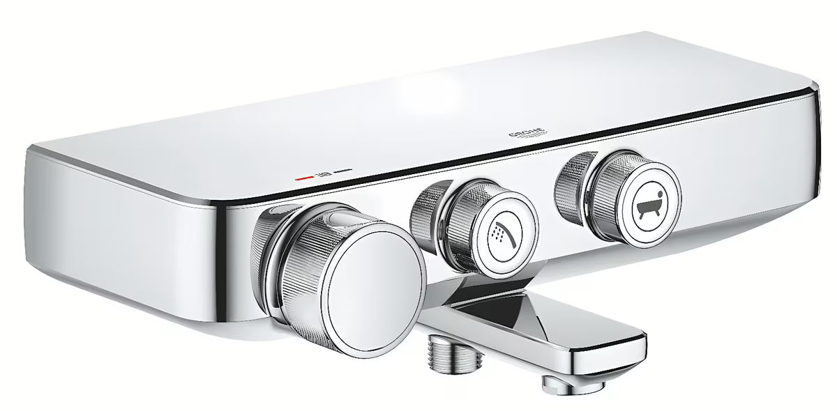 Kromirana termostatska miješalica za kadu Grohe Grohtherm smartcontrol pro s prebacivanjem između kade i tuša