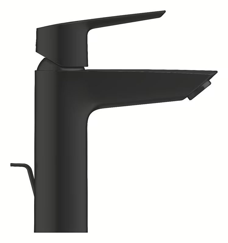 Grohe Start umivaonička jednoručna baterija s odvodom u crnoj mat boji