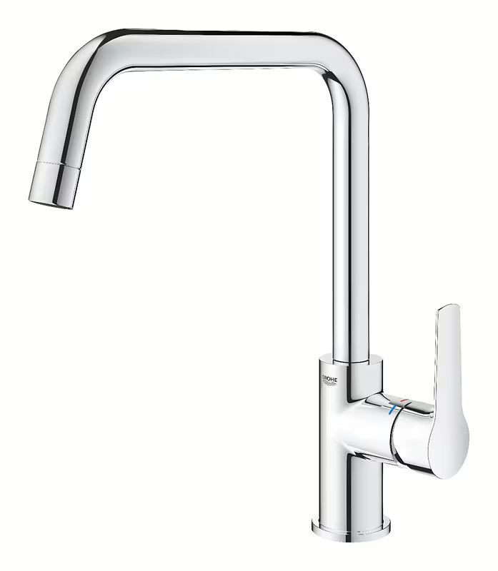 Kromirana jednoručna baterija miješalica za sudoper Grohe Start s visokim zakretnim U izljevom