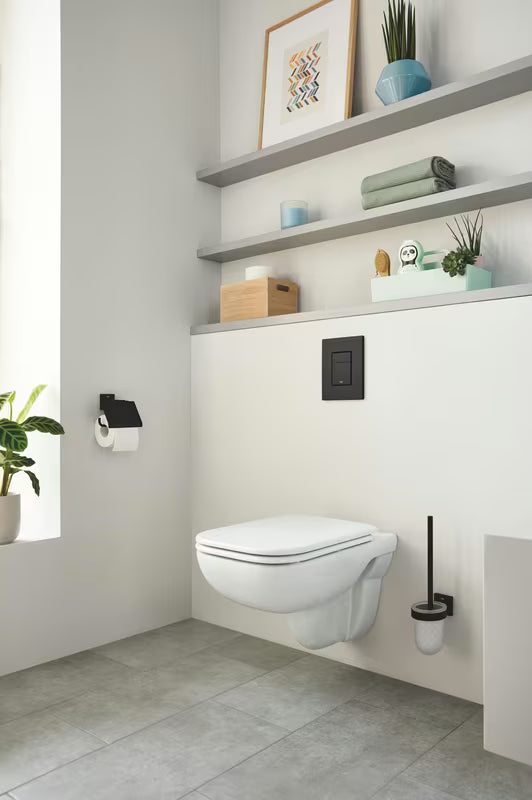 Grohe Start Cube držač toaletnog papira s poklopcem u mat crnoj boji sa skrivenim pričvršćenjem