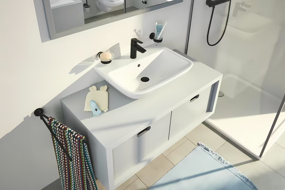 Grohe Start držač ručnika u mat crnoj boji s dvije okretne šipke i skrivenim pričvršćenjem