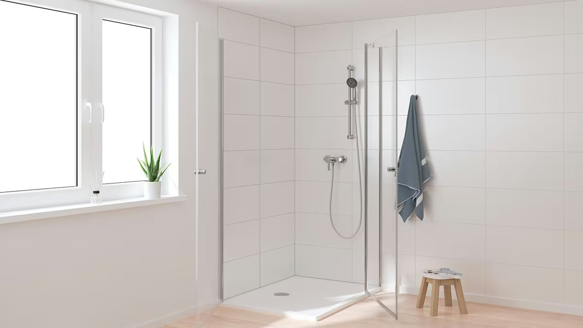 Jednoručna Baterija zidna miješalica za tuš Grohe Start u krom izvedbi s tehnologijom Grohe SilkMove