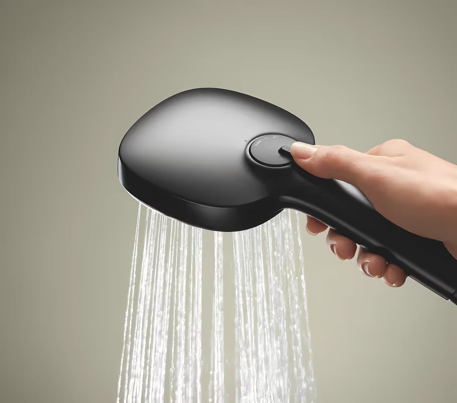 Ručni tuš Grohe Tempesta Cube 110 u mat crnoj boji s dva mlaza Rain i Jet