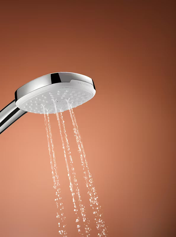 Kromirani tuš set Grohe Tempesta Cube s ručnim tušem, šipkom i crijevom