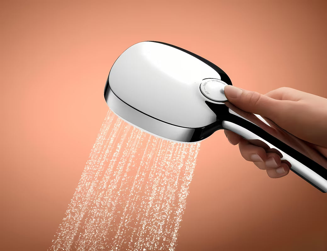 Kromirani tuš set Grohe Tempesta Cube s ručnim tušem, tuš šipkom i crijevom