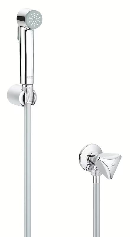 Bide tuš Grohe Tempesta-F Trigger Spray u kromu s upravljanjem na tipku i zidnim držačem