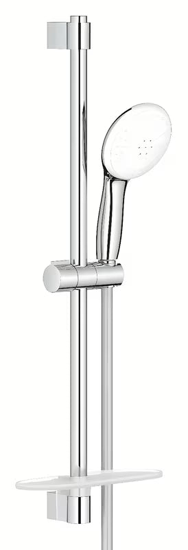 Kromirani tuš set Grohe Tempesta s ručnom tuš slušalicom, tuš šipkom, crijevom i policom EasyReach