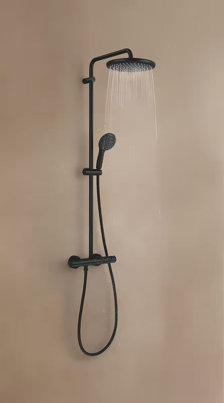 Grohe Tempesta System tuš sustav s termostatskom miješalicom u mat crnoj boji