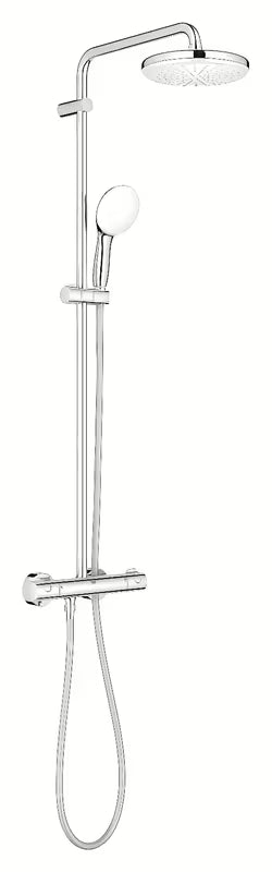 Grohe Tempesta System tuš sustav s termostatskom miješalicom u krom izvedbi s nadglavnim i ručnim tušem