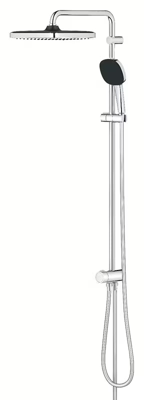 Tuš sustav Grohe Vitalio Comfort System u krom izvedbi s nadglavnim i ručnim tušem