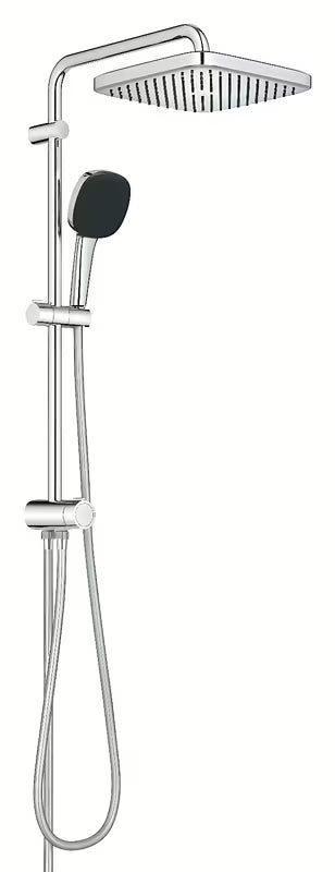 Tuš sustav Grohe Vitalio Comfort System u krom izvedbi s nadglavnim i ručnim tušem