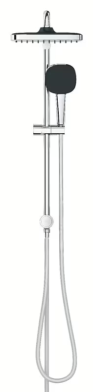 Tuš sustav Grohe Vitalio Comfort System u krom izvedbi s nadglavnim i ručnim tušem