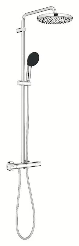 Grohe Vitalio Start System tuš sustav s termostatskom miješalicom u krom izvedbi s nadglavnim i ručnim tušem
