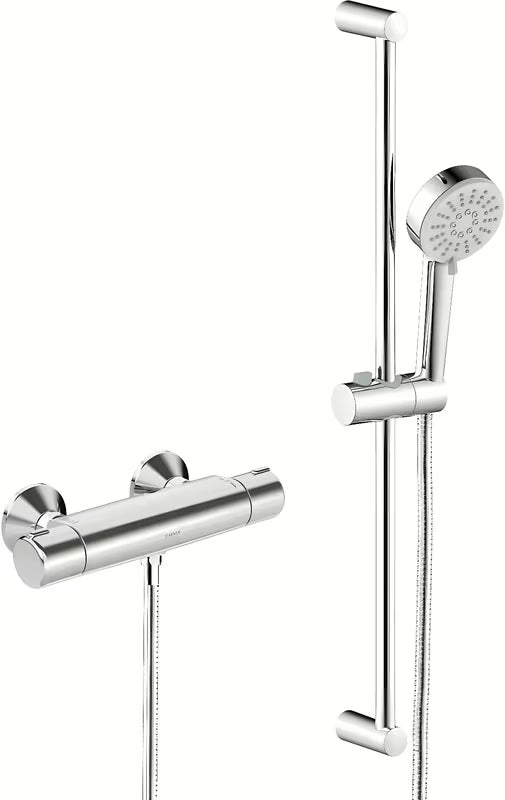 Hansa Basic termostatska miješalica za tuš u kromu s tuš setom
