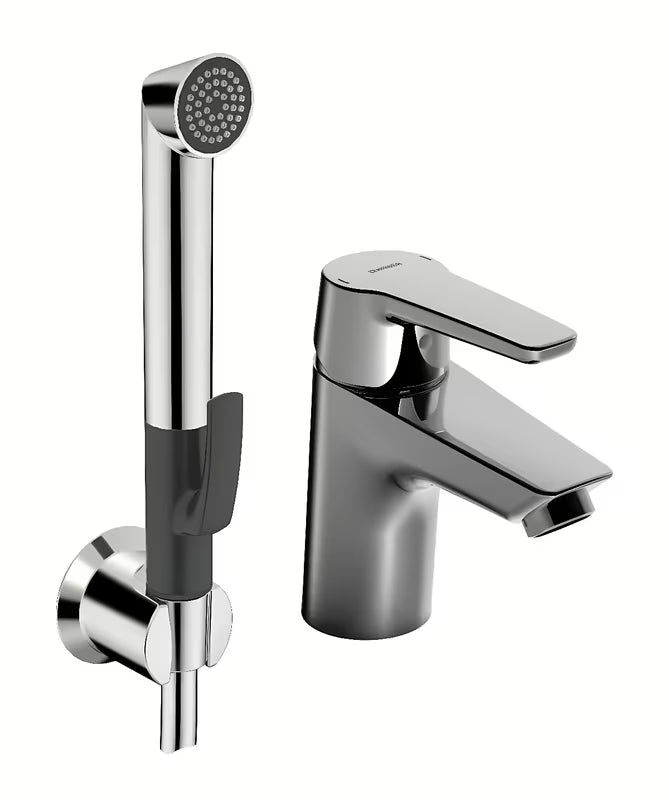 Kromirana umivaonička jednoručna baterija slavina Hansa Hansaeco s hladnim startom