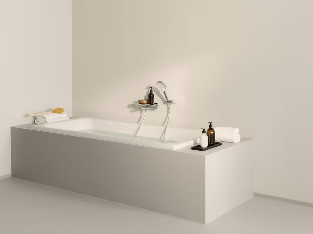 Termostatska zidna miješalica za kadu Hansa Optima u sjajnoj krom izvedbi