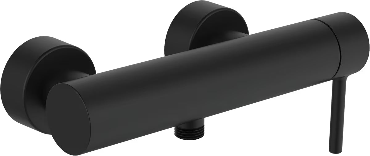 Hansa Vantis zidna miješalica za tuš u mat crnoj boji s ručicom