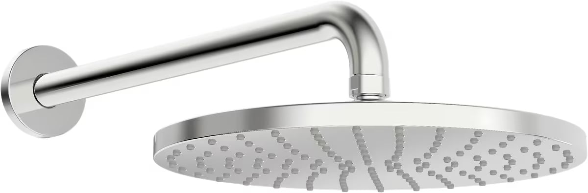 Nadglavni tuš Hansa Viva u kromu s okruglom tuš ružom 250 mm i tuš krakom