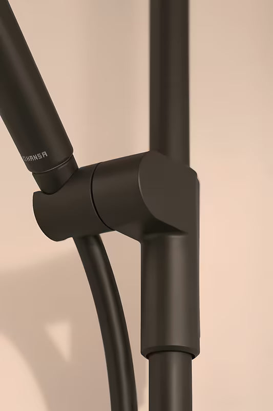 Hansa Viva tuš sustav s termostatskom miješalicom u crnoj mat boji