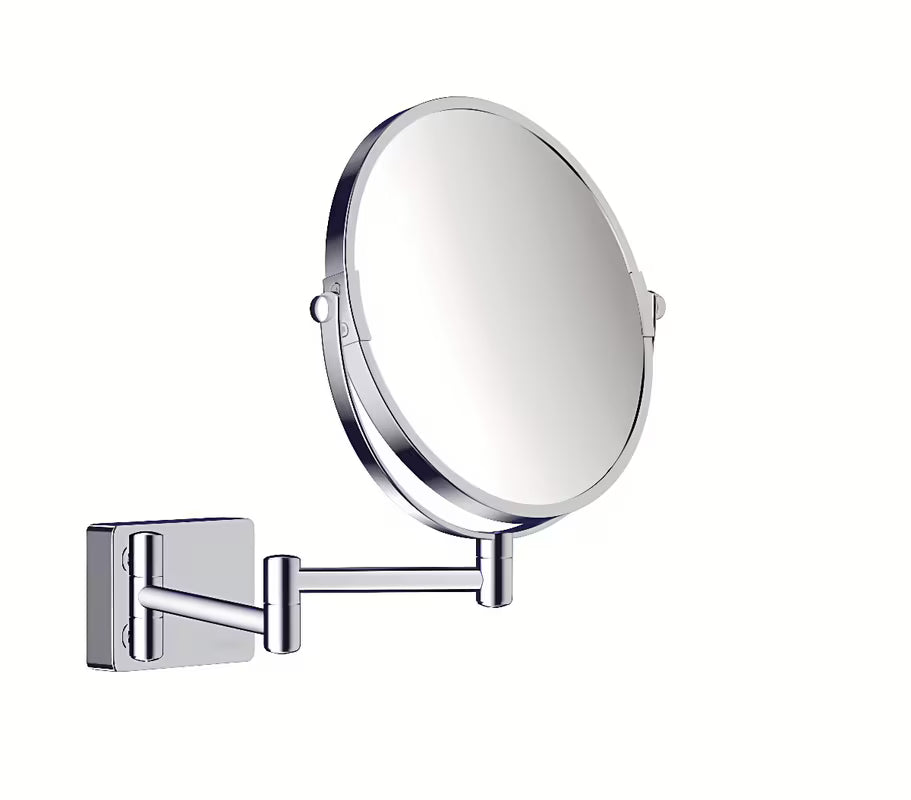 Sklopive kozmetičko ogledalo hansgrohe u krom izvedbi pro za brijanje i kozmetiku