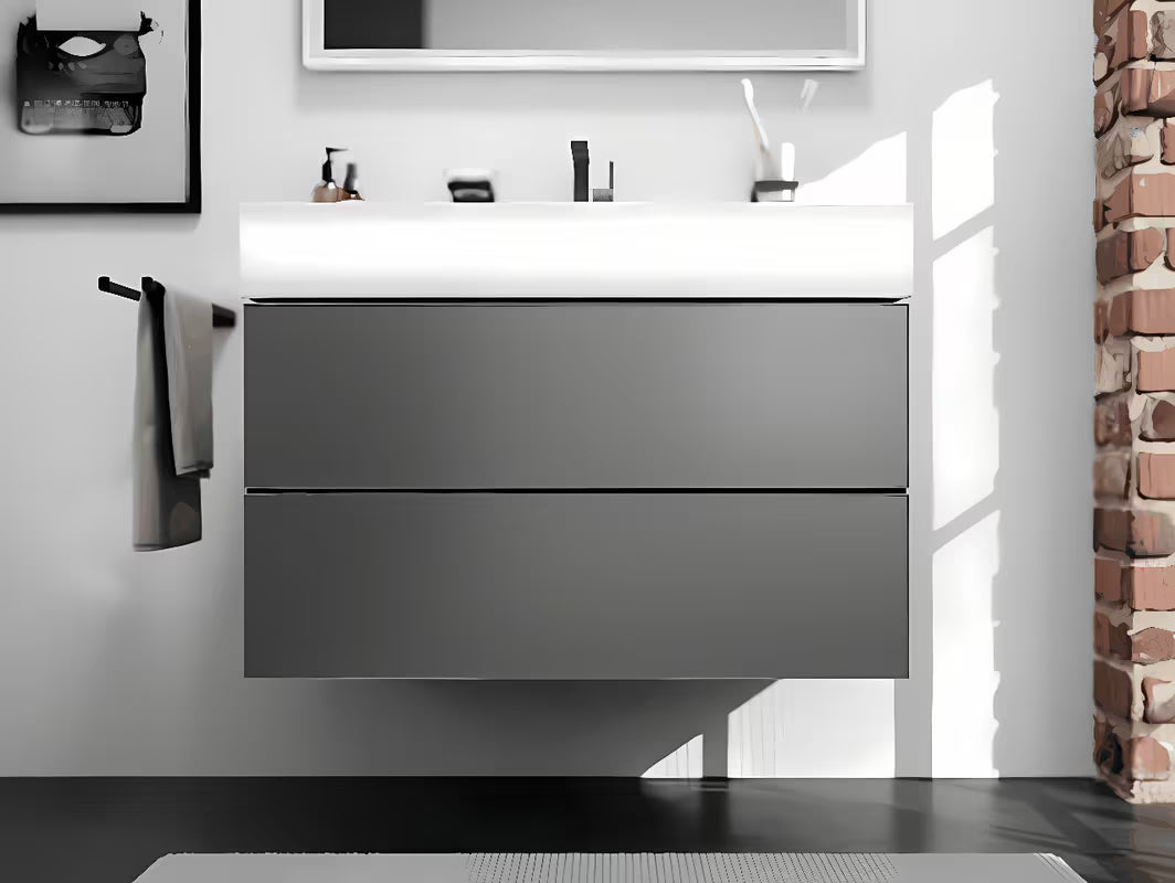 Hansgrohe addstoris dvostruki zidni držač ručnika u mat crnoj boji sa skrivenim pričvršćenjem.