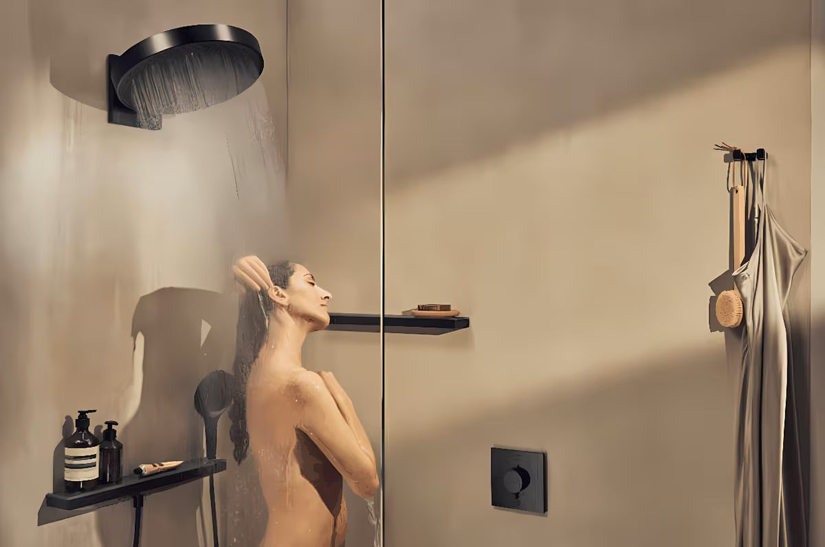 Hansgrohe addstoris zidni dvostruka kuka u mat crnoj boji pro za ručnike i ogrtače