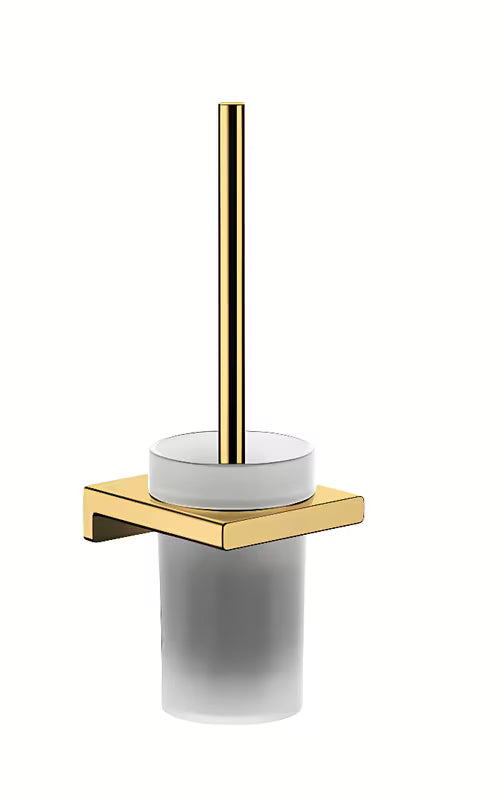Hansgrohe addstoris zidna ČETKA za Wc u zlatnoj boji s držačem sa staklenom posudom