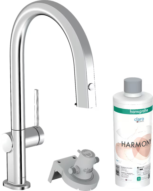 Kromirana miješalica za sudoper hansgrohe Aqittura s filtrom s izvlačivim izljevom