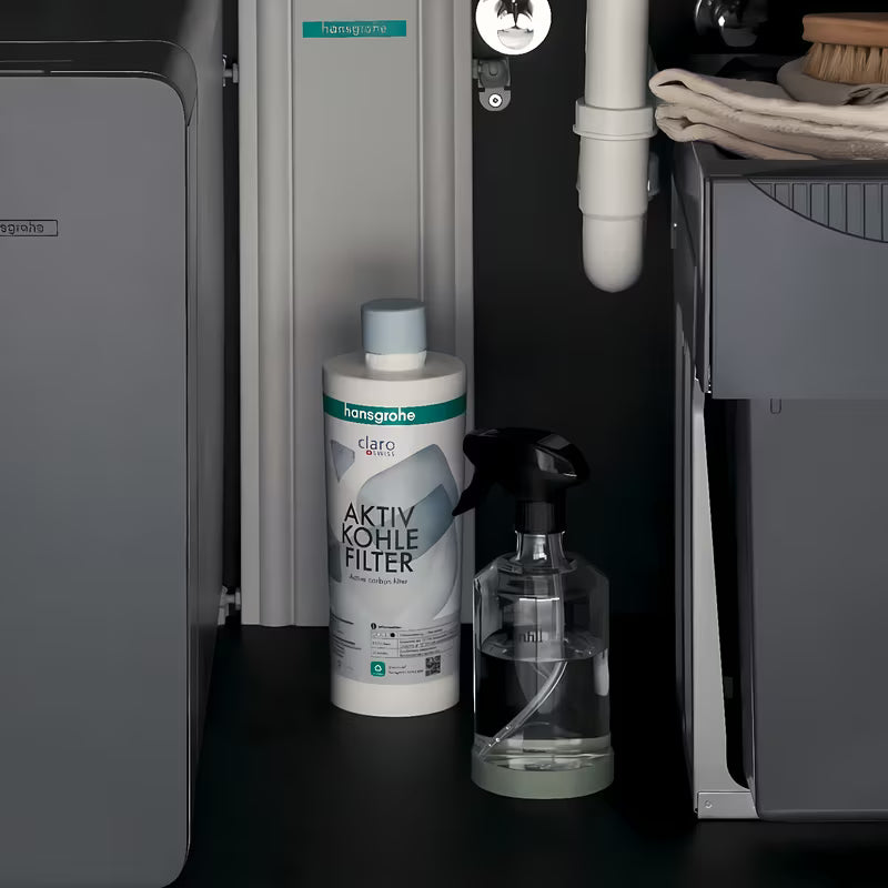 Filter s aktivnim ugljenom pro hansgrohe SodaBase pro za poboljšanje okusa i mirisa pitke vode