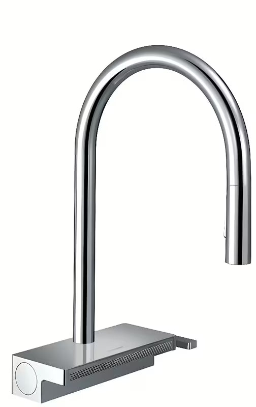 Kromirana miješalica za sudoper Hansgrohe Aquno s izvlačivim tušem s prebacivanjem mlaza Select