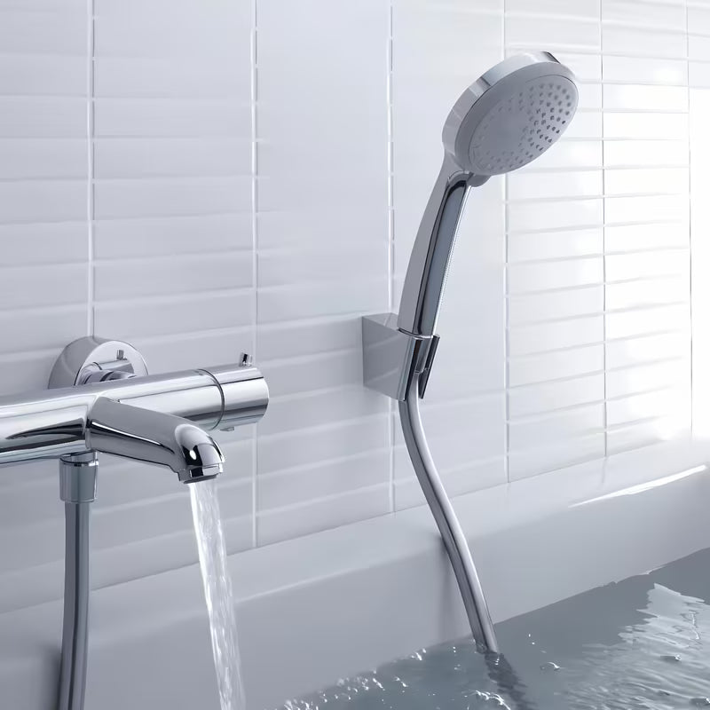 Set za Kadu Hansgrohe Croma 100 u kromu s ručnim tušem 100 mm, držačem Porter 'S i crijevom Isiflex 1,25 m.