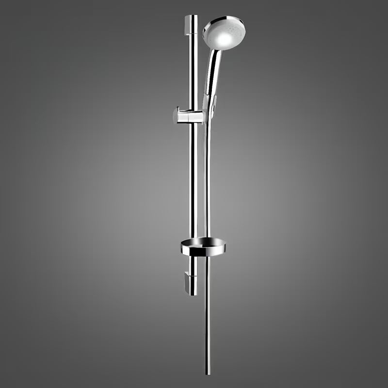 Hansgrohe Croma 100 tuš set u izvedbi chrome s ručnim tušem, šipkom, crijevom, klizačem i posudicom za sapun