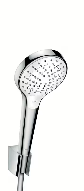 Hansgrohe Croma Select set za kadu u bijeloj i krom izvedbi s ručnim tušem i crijevom